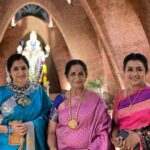 Poornima Bhagyaraj Instagram - Seeking divine blessing amidst august company. Thank you Ammu and Sachu