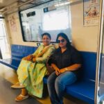 Poornima Bhagyaraj Instagram - Metro from the airport. Wish fulfilled
