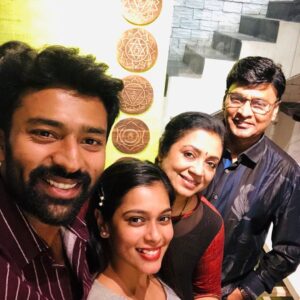 Poornima Bhagyaraj Instagram - Birthday dinner for shanthnu