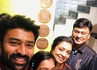 Poornima Bhagyaraj Instagram - Birthday dinner for shanthnu
