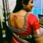 Poornima Bhagyaraj Instagram - Wedding season. Lovely saree from @palam_silks @jeyashreeravi, blouse by @poornimas_store