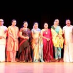 Poornima Bhagyaraj Instagram - With the legends and the extraordinarily talented shobana at the inauguration of her dance show ‘Bhav’