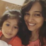 Poornitha Instagram - With my watermelon sugar🍉 #momanddaughter #minime #love
