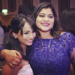 Poornitha Instagram – The only pic I got with the bride but the best one😬will always treasure this chicu😘#tinderkalyanam