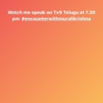 Prakash Raj Instagram - Life after Lockdown #tv9telugu #encounterwithmuralikrishna watch today at 7.30 pm #justasking LINK IN BIO