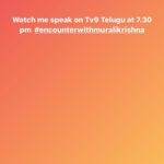 Prakash Raj Instagram - Life after Lockdown #tv9telugu #encounterwithmuralikrishna watch today at 7.30 pm #justasking LINK IN BIO
