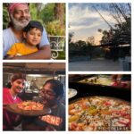 Prakash Raj Instagram - Basking in the sunset with my son.. and relishing pizzas made by my darling wife n daughter in the farm.... quality time in lockdown... make out the best of life .. 🙏stay home . Stay safe @ponyprakashraj @vedhantprakashraj @_meghanaprakashraj_