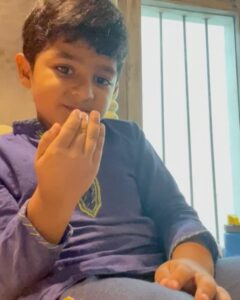 Prakash Raj Instagram - It’s late .. but really cute .. wishing EID MUBARAK to all through my son #vedhant … let peace prevail..#Justasking