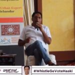 Prakash Raj Instagram – To all those people who think he is Alone- hear this out! When did you hear your candidate talk with so much sense! This is the voice which can stand for you in the Parliament! Choose a right candidate for MP so that he can choose a better PM for you !
Prakashraj 
Independent Candidate
BANGALORE central
Election symbol-Whistle
Serial no 14

#bangalorecentral #independentcandidate #whistlegevotehaaki 
#serialno14 Bangalore, India