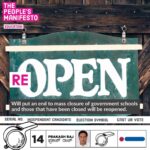 Prakash Raj Instagram - THE PEOPLE’s MANIFESTO Will put an end to mass closure of government schools and those that have been closed will be reopened. #rebootbangalore with Prakash Raj #WhistleGeVoteHaaki #bangalorecentral #independentcandidate #serialno14 #prideofkarnataka #voteforprakashraj