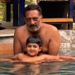 Prakash Raj Instagram - Summer dip with my ROCKSTAR