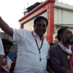 Prakash Raj Instagram – Thanks to #swarajindia leader #yogendrayadav to come and support Prakash Raj today at the campaign at Mahadevpura constituency today 🙏🏻