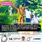 Prakash Raj Instagram – His efforts in trying to create a democratic India is unmatched. We salute you Dr.Ambedkar. Today is a true celebration of democracy, a very happy Ambedkar jayanthi to everyone! 
#Ambedkarjayanti #jaibhim . Choose a democratic leader Bengaluru #rebootbangalore with Prakash Raj