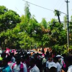Prakash Raj Instagram - All set for the rally begins Santhinagar