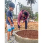 Prakash Raj Instagram - As the year ends … Me and my son Vedhant sowing seeds n preparing our vegetable garden in our farm .. let’s together fight the weeds of hate n bigotry and sow seeds of love n peace #happynewyear