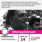Prakash Raj Instagram – “Be my booth leader”. join – http://bit.ly/joinPrakashRaj. 
#Prakashraj #WhistlegeVoteHaaki #VoteforWhistle #thinkmaadivotemaadi #chaloparliament #citizensvoice #changeisachoice #VoteforPrakashRaj #whistleblower #whistlehodi

#bangalorecentral #independentcandidate #loksabha