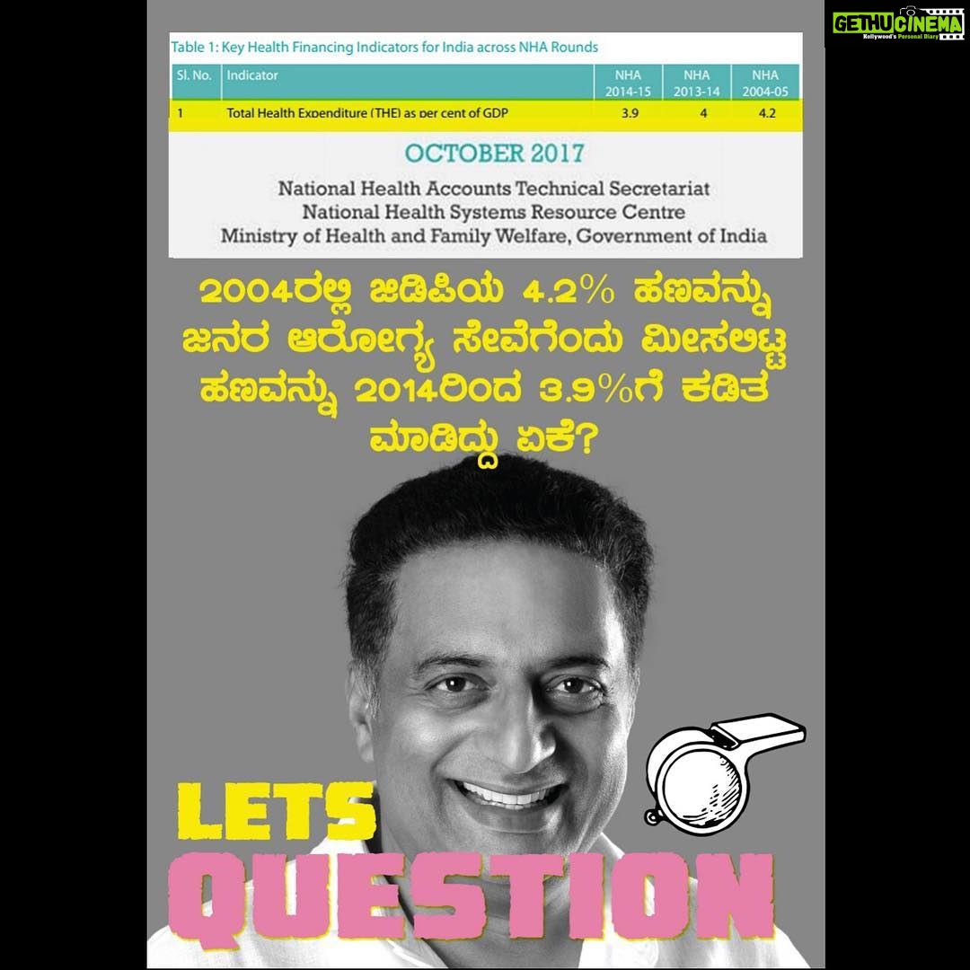 Prakash Raj Instagram - We don’t need “ chowkidaars“ we need cleaners to clean the Politics first ! #Prakashraj #thinkmaadivotemaadi #chaloparliament #citizensvoice #changeisachoice #WhistlegeVoteHaaki #VoteforWhistle #VoteforPrakashRaj #prakashrajforprogress #shivajinagar #shantinagar #cvrramannagar #rajajinagar #gandhinagar #mahadevpura #sarvagnanagar #chamarajpet #bangalorecentral