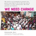 Prakash Raj Instagram – We need to act promptly to protect the green cover that is left in the city and to increase it in the coming days. We need policies not rhetoric. We need change.
To support us please give us a missed call on 7412-931-931 
Or log on to www.prakashraj.com #bangalorecentral