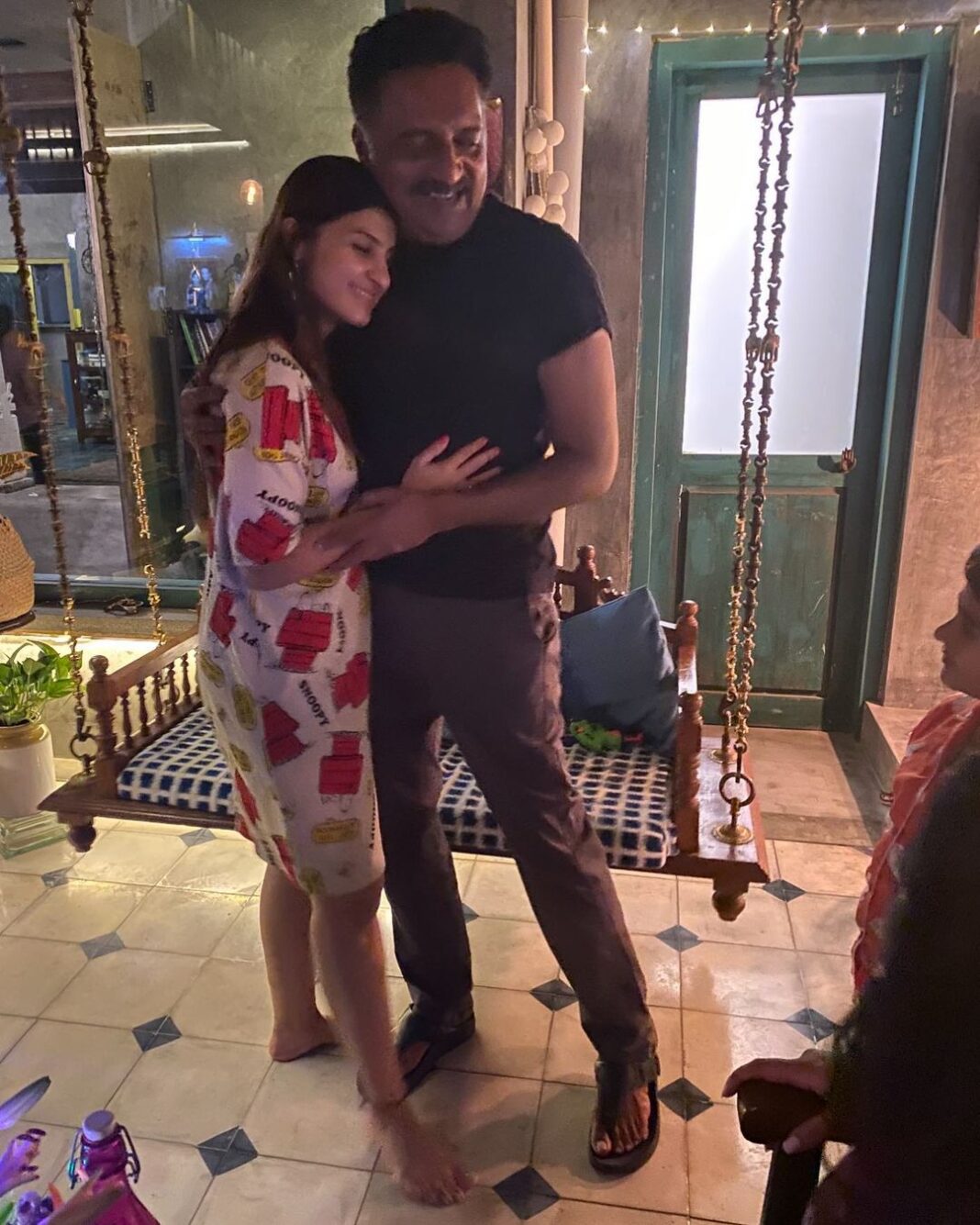 Prakash Raj Instagram - We got married again tonight..because our son #vedhant wanted to witness it 😍😍😍. Family moments #bliss
