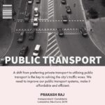 Prakash Raj Instagram - A shift from preferring private transport to utilizing public transport is the key to solving the city’s traffic woes. We need to improve our public transport system, make it affordable & efficient - Prakash Raj . #decideforyourself #thinkmaadivotemaadi #savebangalore #savetrees