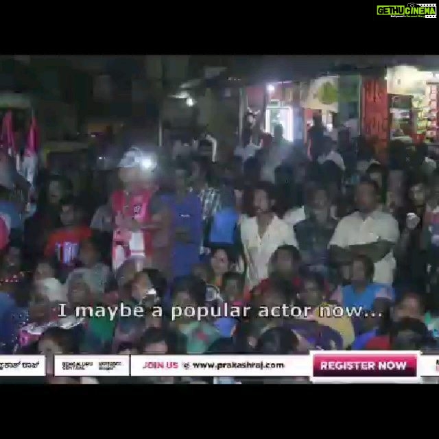 Prakash Raj Instagram - Prakashraj speaks about the need for honest representatives and the dangers of paying money for votes . Don’t sell your votes - selling votes is selling your future ! Be #responsible #chaloparliament #citizensvoice #thinkmaadivotemaadi