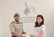 Pranitha Subhash Instagram - Honoured to receive the Golden Visa from UAE 🇦🇪