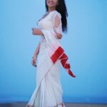 Prayaga Martin Instagram - All I can see is Blue. What about you? 📸 @jeesjohnphotography Draped in a @t.and.msignature