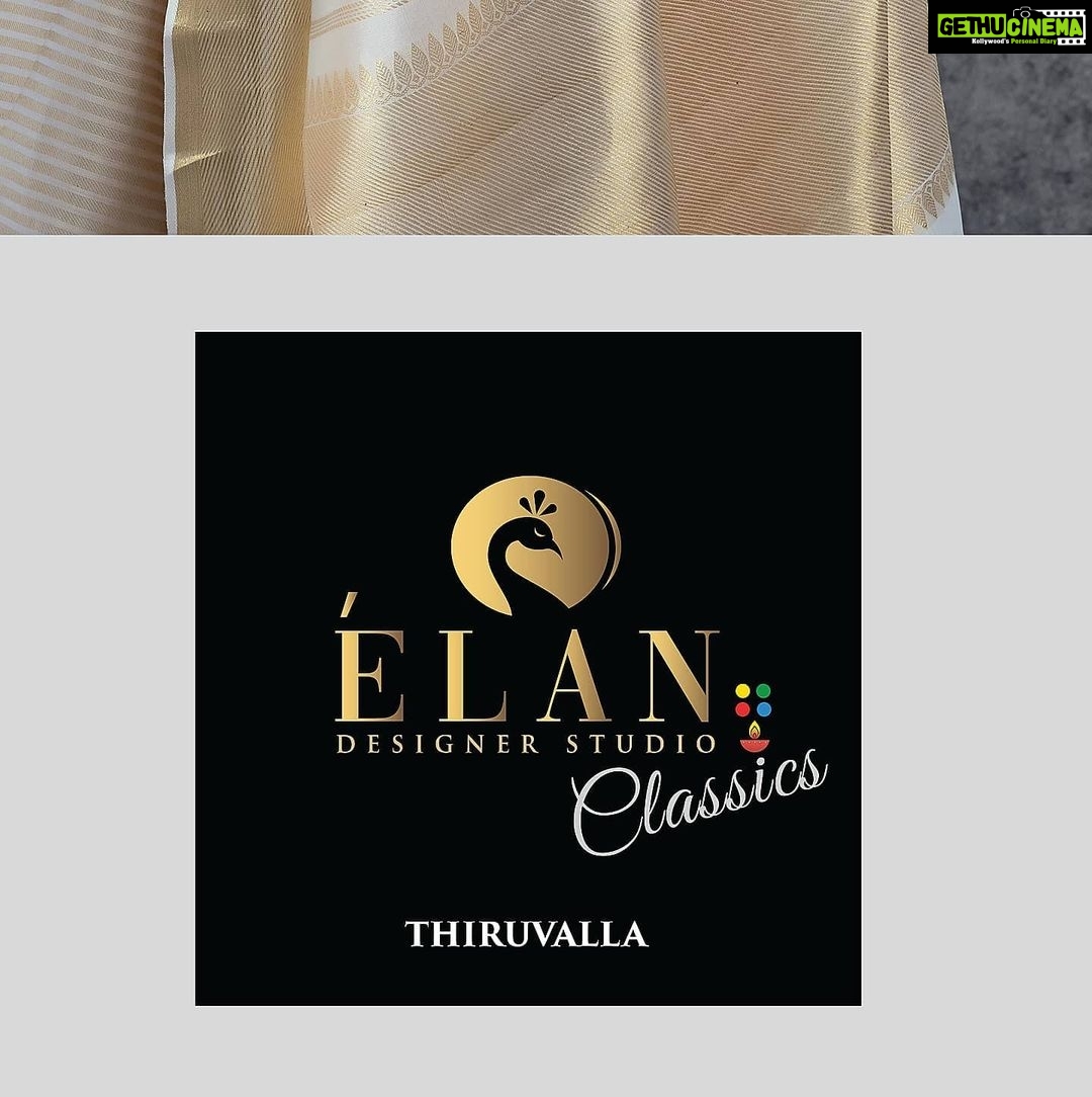 Prayaga Martin Instagram - Six Yards of Pure Grace!! In a world full of changing new trends, I'm pleased to find something still classy in this gorgeous Kancheepuram saree classed up with a combination of metallic gold and splashes of white woven with trendy linear pattern all over the body. Beautifully Crafted for me by @elanclassics #elandesignerstudios