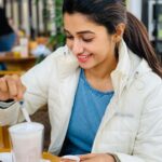 Priya Bhavani Shankar Instagram – A hot chocolate shot is happiness ☺️ 
Tell me yours 🤷🏻‍♀️