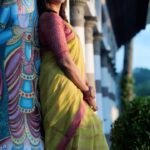 Priyanka Nair Instagram - Krishnaaa née enne ariyilla ❤️ #reels#instagram#priyankanair#sareelove @shalupeyad @_sumathefacechanger_