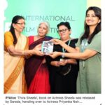 Priyanka Nair Instagram – Deedi Damodaran, a beacon holder for women in Malayalam cinema, is back with yet another masterpiece, a prevailing memoir on veteran actress Sheelama, titled ‘Thirasheela’!
Felt honored to be given the privilege to receive the book, from the legendary Sharadama, at the IFFK’19, in the presence of Dir Kamal sir and Beena chechi (Beena Paul)! Tagore Theatre