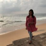 Priyanka Nair Instagram – Adieu sun for the day from backyard of Uday Samudra🌞 Uday Samudra Leisure Beach Hotel