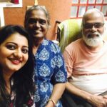 Priyanka Nair Instagram - #great day starts with my guru#unforgetablemoments #tvchandran sir nd Revathy aunty#newbiginning#priyankanair#vilapangalkkappuram#greatdirector #mentor❤️ Thiruvananthapuram, Kerala