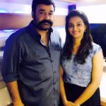 Priyanka Nair Instagram - #Happy birthday dear Lalettaaaaaaa......with#lalettan #thecompleteactor @location#velipadintaepusthakam😍