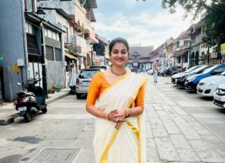 Priyanka Nair Instagram - Happy Pongal and Makara sankranti to one and all 🎉😍 #happypongal#makarasankrati#festival#festivaltime#tamil#malayalam#priyankanair#saree#sareelove