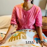 Priyanka Nair Instagram - @priyankanairofficial ❤️🙂 Cotton handworked bedcover @lill_and_jo_by_elsa_johnson Available @the_mainstreetshop_kochi