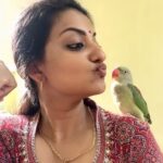 Priyanka Nair Instagram - World forestry day ! All you need is love 💓 #birdslove #candid#parrotstagram
