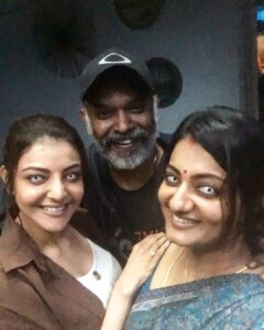 Priyanka Nair Instagram - #livetelecast 
#funtime 😃😍
@venkat_prabhu  @kajalaggarwalofficial