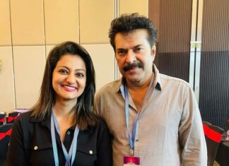 Priyanka Nair Instagram - Mammookka ❤️ 📸 @manaf_tvr #ammageneralbodymeeting #mammookka - - - - #malayalam#movies#malluwood#mammootty#priyankanair#actor#amma#picoftheday#instaday#instapic#instagram