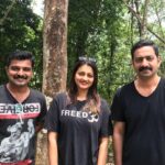 Priyanka Nair Instagram - Actors in Black 🖤 @saijukurup , @sudhy_kopa