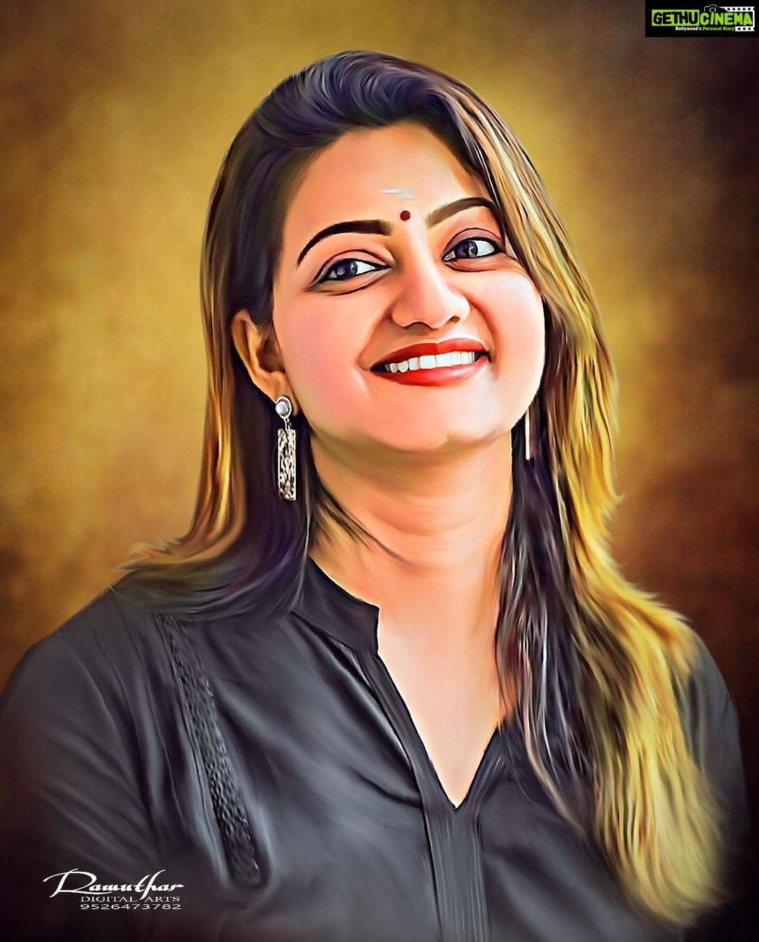 Priyanka Nair Instagram - Thank you @rawuthar_digital_arts for this art work ☺️☺️