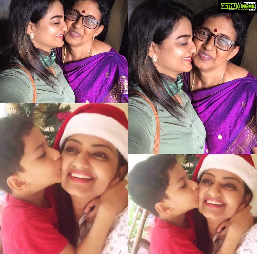Priyanka Nair Instagram - Happy Mother’s Day to all lovely mothers ♥️🖤♥️🖤♥️🖤♥️🖤♥️🖤♥️🖤♥️ #happymothersday#genarations#loveandhappiness#mammasgirl#tobelovelymom