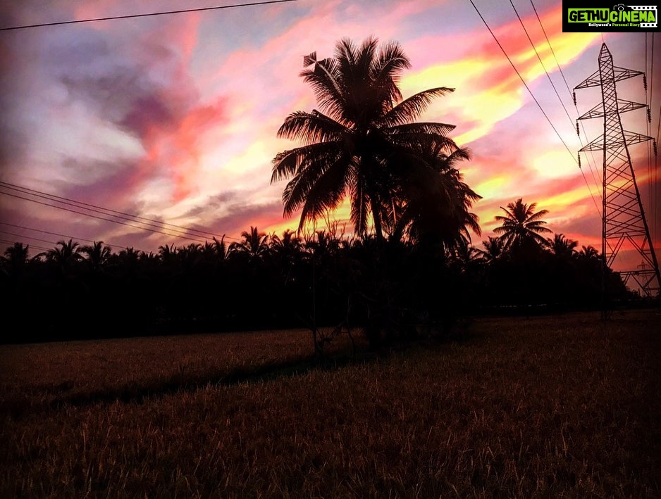 Priyanka Nair Instagram - ഒരു പാലക്കാടൻ സായാഹ്നം #throwback#eveningsky