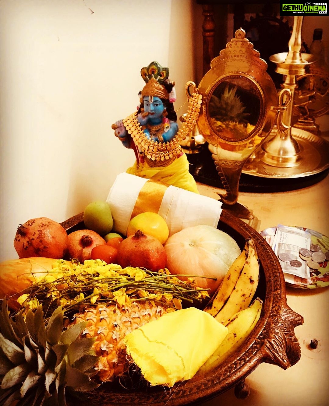 Priyanka Nair Instagram - എല്ലാ പ്രിയപ്പെട്ടവർക്കും സന്തോഷവും സുരക്ഷിതവുമായ വിഷു ആശംസകൾ #vishu#vishukkani#home My Home Exhibition