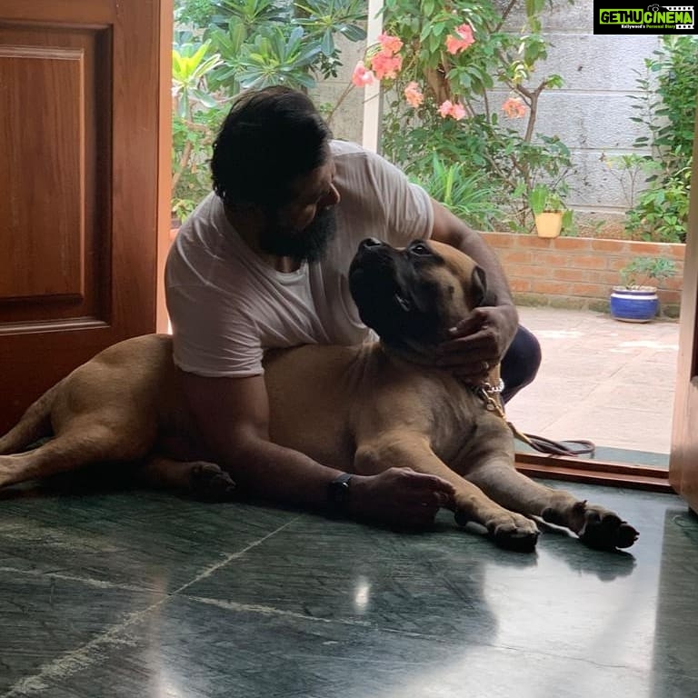 R. Sarathkumar Instagram - Thor's playtime on my birthday