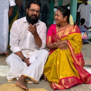 R. Sarathkumar Instagram - We thank our near and dear,friends and relatives and our party cadres for showering their blessings on this special day of our lives, when I look back at the years of our journey of  togetherness, understanding and love standing up for each other I thank the omnipotent for bringing us together and to my better half I would like to say that you have been a great strength ,a person who gives all to keep this wonderful bondage of love always no matter what we face in our life, wishing you my dear a very happy anniversary ❤
