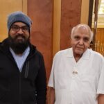 R. Sarathkumar Instagram - It sure was a pleasure to exchange greetings on republic day with the great visionary Shree Ramoji Rao today at Ramoji Film City