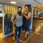 R. Sarathkumar Instagram - It sure was a pleasure catching up with my good friend and a great human being after a long time and had the opportunity to appreciate the great human values and responsibilities shown by him during the Pandemic at hyderabad and at early hours at the gym @sonu_sood