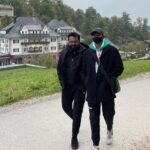 R. Sarathkumar Instagram - Rahhul and me catching up after 18months discussing his future pursuits may it be furthering his education or his other ambitions, on a stoll in Neuschwanstein Germany