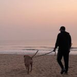 R. Sarathkumar Instagram - Thor and me at the beach this morning, keeping good health a must to face challenges in life